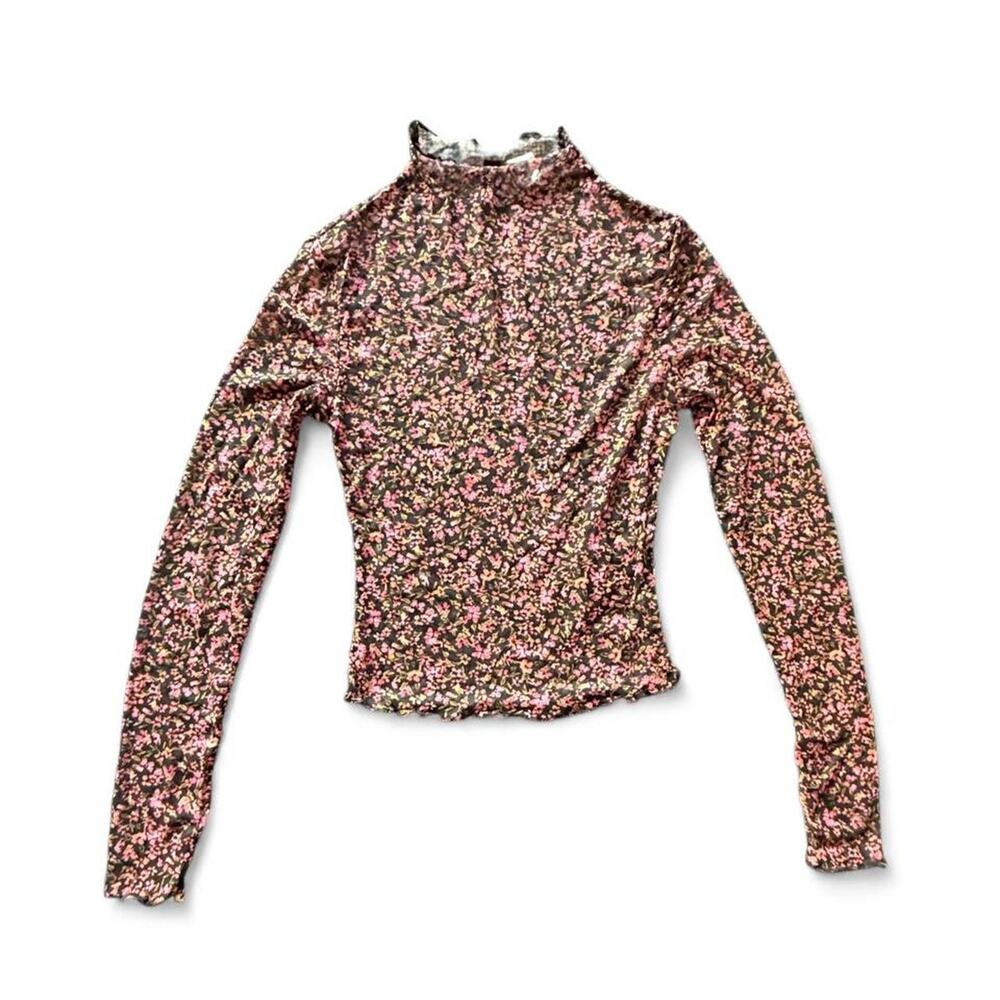 Hm pink and brown floral